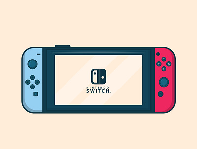 Nintendo Switch design flat flat design flat illustration graphic design icon illustration ui ux ui design vector illustration