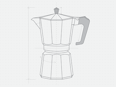Moka Pot Sketch coffee illustration lines moka pot sketch sketchy