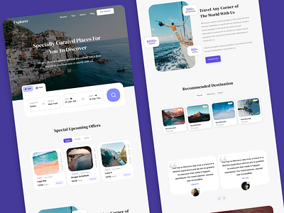 Travel Agency Landing Page figma landing page design landingpage travel agency uidesign uiux webdesign website