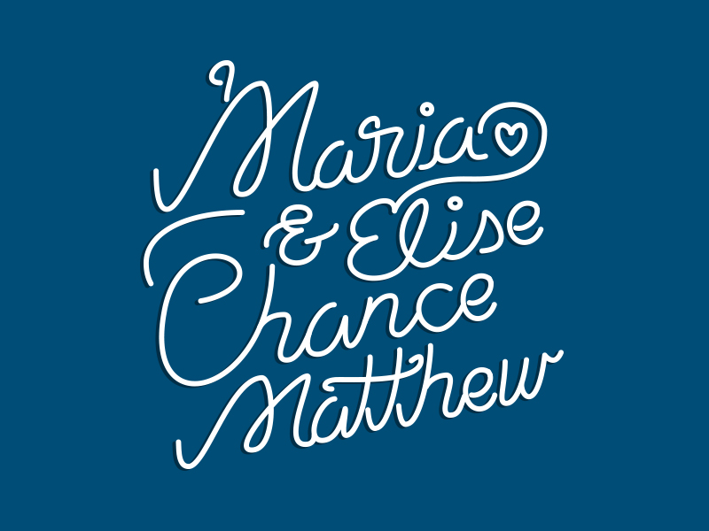 Custom Wedding Invite Type By Derick Anies On Dribbble