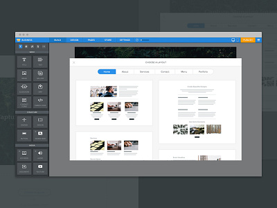 Page Layouts page layout ui ux weebly wireframing