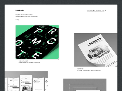 Portfolio Update interactions monochromatic portfolio product design ui ux web design