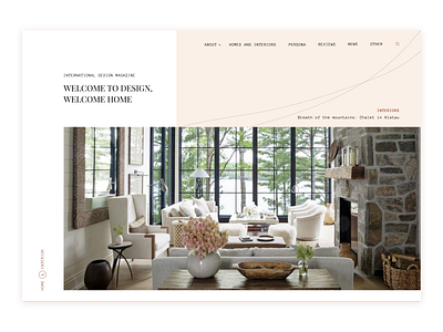 Design of the online magazine HOME & INTERIOR
