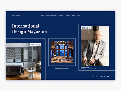 Design of the online magazine HOME & INTERIOR ver. 4