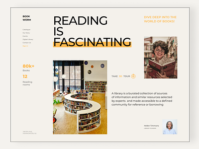 Website for bookworms design figma figmadesign ui ux web web design webdesign website website design