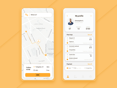 Electric scooter rental App app design figma figmadesign ui ux web
