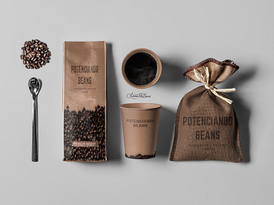 coffee packaging full set mockup branding coffee bean coffee cup design mockups package design packaging sarowz