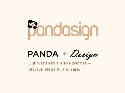 Pandasign Header design logo panda pandasign