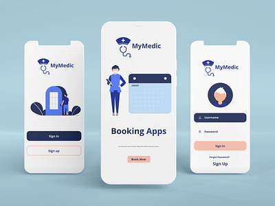 Medical Appointment App Design adobe xd design graphic design illustration ui uiux user experience user interface ux
