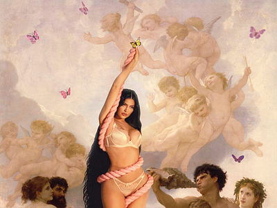 The Birth of a New Venus art kardashians kylie jener photoshop art renaissance art the birth of venus venus