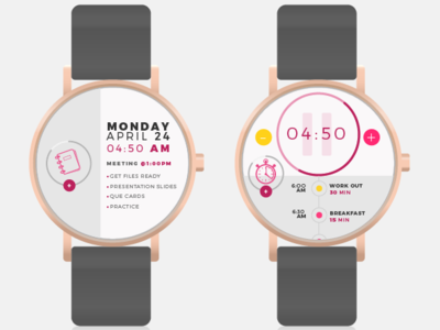 Frequency Smart Watch App app design illustration minimal ui ux