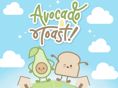 Avocado & Toast design illustration