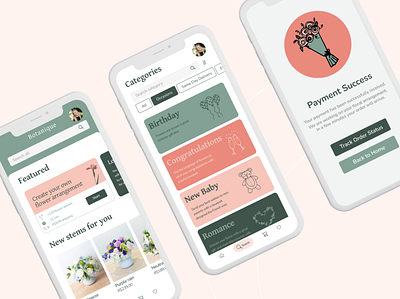 Florist app app ui ux