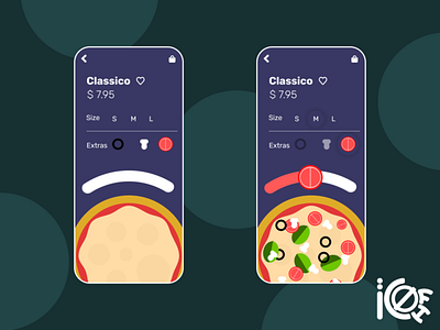 Pizza making app minimal pizza rebound restaurant