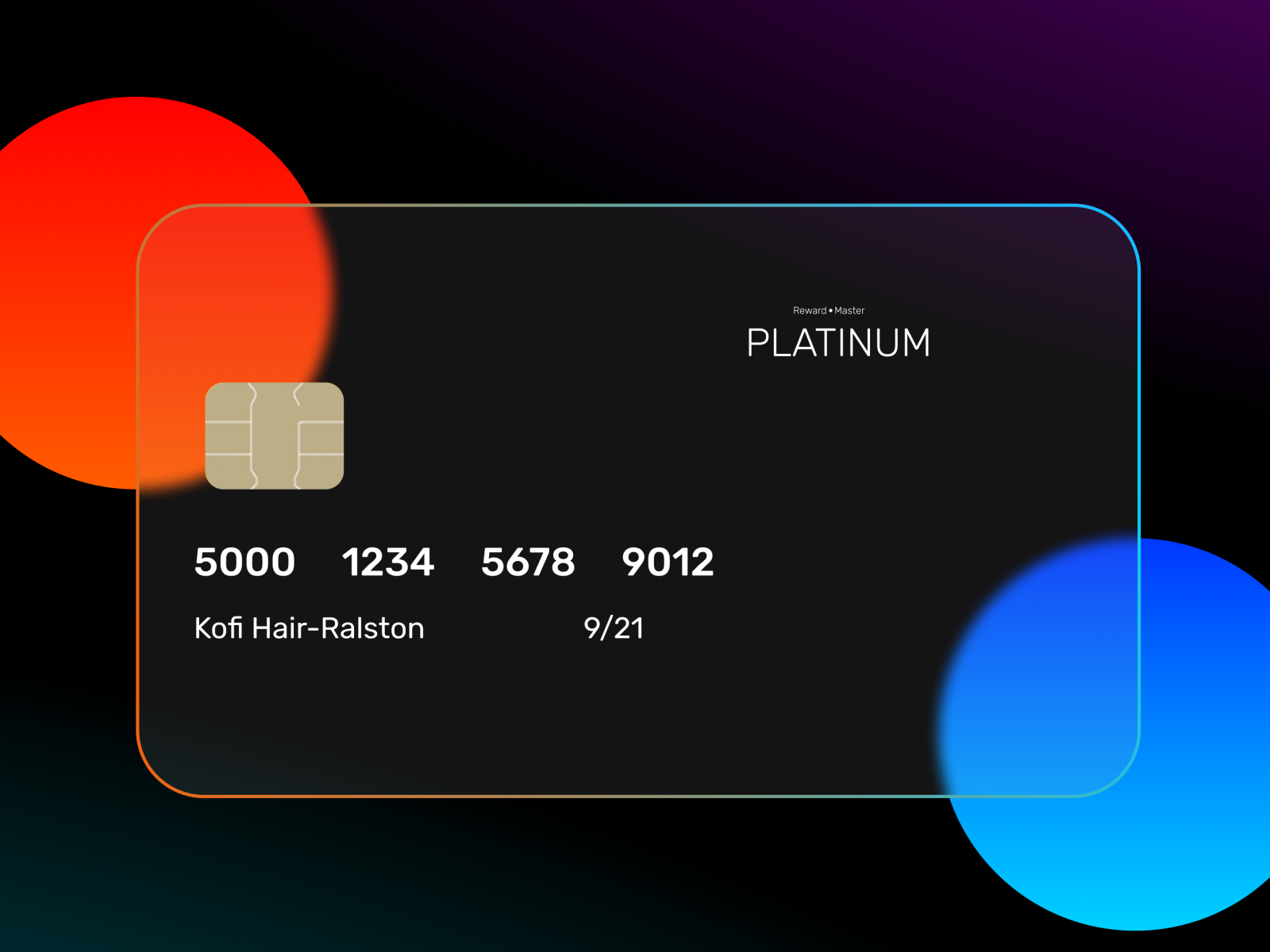 Frosted Glass Credit Card Made In Figma By Kofi On Dribbble