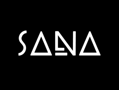 Sana Logo branding design figma font illustration logo monochromatic typeface vector