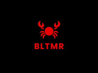 BLTMR Crab Logo Exploration 3d animation app black branding crab design ecommerce figma icon illustration illustrator logo procreate red redesign shopfy ui ux vector