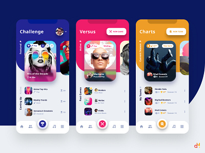 Concept Design - Music Trivia App app design ios ios app iphone mobile app mobile design ui ui design ui designs uiux ux ux design