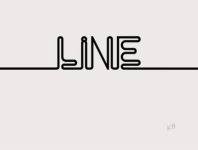 Line design flat illustration line logo minimal typography vector web