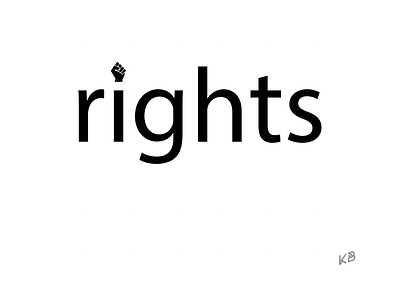 rights design flat illustration logo minimal rights typography vector