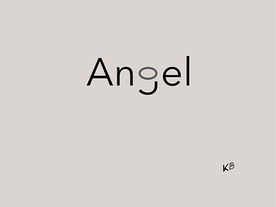 Angel angel aureole design flat illustration logo minimal typography vector