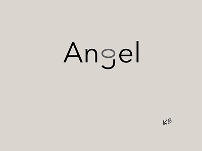 Angel angel aureole design flat illustration logo minimal typography vector