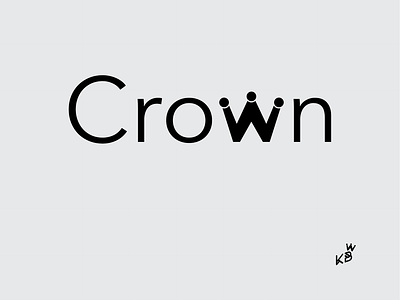 Crown crown design flat illustration logo minimal typography vector