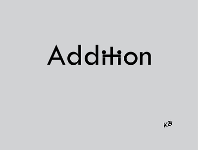 Addition addition design flat illustration logo mathematics minimal school typography vector