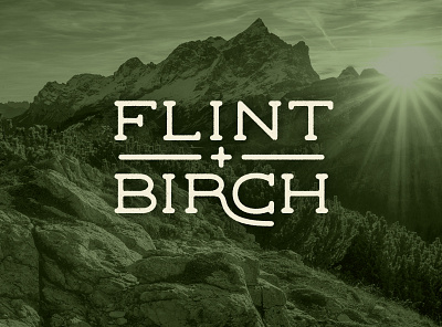 Flint + Birch Logo branding logo vector