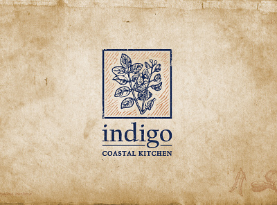 Indigo Coastal Kitchen Logo branding icon logo vector