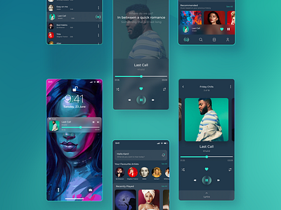 Music App UI app audiomack color design music music app sound spotify typography ui uidesign ux uxdesign