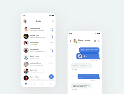 Messaging App app design figma messaging messagingapp minimal mobile ui uidesign uiux