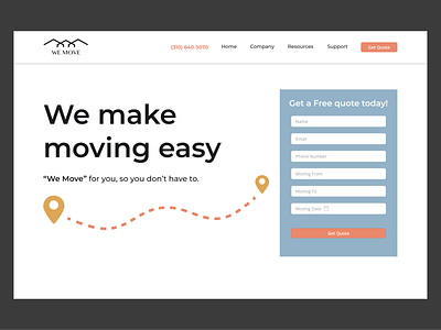 Moving Company Landing Page