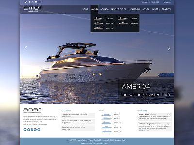 Homepage - v.1 full screen homepage render responsive theme web site wip wordpress wp yachts
