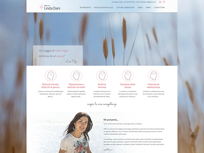 Personal site of psychologist responsive therapist therapy web design web site website wordpress template