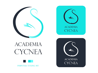 Academia Cycnea brand design brand identity communicate graphic design identity design illustration logo logo design swan vector