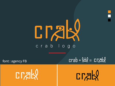 Crab logo design. minimallogo logo2020 crablogo