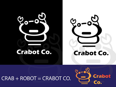 Crab+robot= crabot logo!