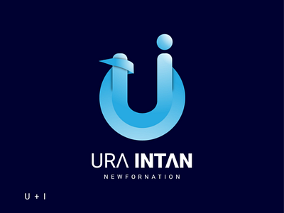 UI logo design modern logo u logo i logo ura