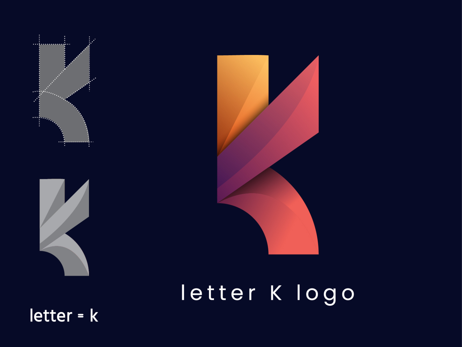 letter k logo by MD Ashikur Rahman on Dribbble