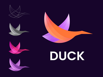 Duck Logo 2021 abstract best logo best shot brand design color duck gradient logo graphicdesign illustration logo idea logodesign logotype minimal mobile mobile app modern logo top typography ui