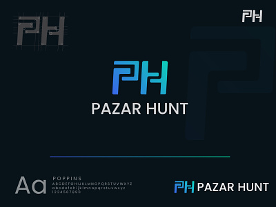 Pazar Hunt Logo 2021 best logo brand design branding design illustration logo modern logo ui vector