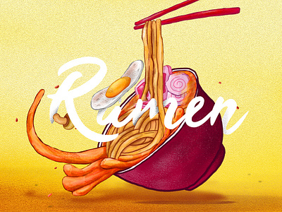 Ramen Illustration design food illustration ramen