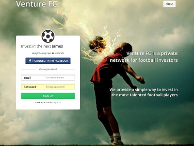 Homepage for crowdfunding site background bootstrap crowdfunding css football homepage html javascript login soccer