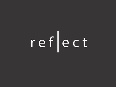 Reflect design font identity letter logo mark mirror music pugacheva reflect social typography