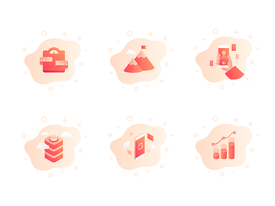 Icon set 2d 3d fitamin fitness gradient icon icons set illustration illustrator isometric logo mobile onboarding phone