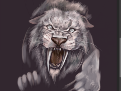 Albino Smilodon