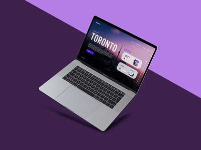 Toronto - Web UI design landing page minimalist typography ui user interface design web web design webui webuiuxdesign