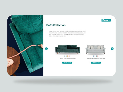 Web Store UI  Concept - Damro