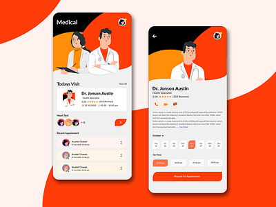 HealthCare App Design -ProdX health healthcare healthcare app startup uidesign